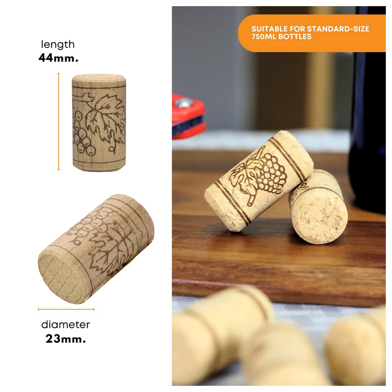 Nomacorc Synthetic Wine Corks #9 x 1 1/2